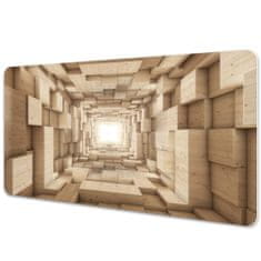Decormat Podloga za pisalno mizo Abstrakcija lesa 100x50 cm 