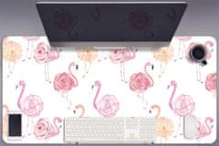 Decormat Namizna podloga Flamingos and flowers 90x45 cm 