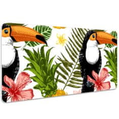 Decormat Podloga za pisalno mizo Toucan in ananas 100x50 cm 