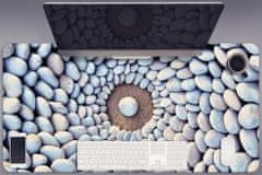 Decormat Podloga za pisalno mizo Krog kamnov 90x45 cm 