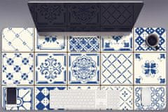 Decormat Namizna podloga Modre ploščice 100x50 cm 
