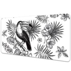 Decormat Podloga za pisalno mizo Black and white tropics 100x50 cm 