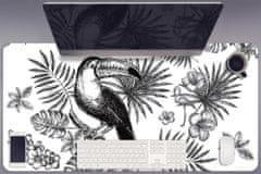 Decormat Podloga za pisalno mizo Black and white tropics 100x50 cm 