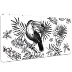 Decormat Podloga za pisalno mizo Black and white tropics 100x50 cm 