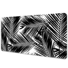 Decormat Podloga za pisalno mizo Črni palmovi listi 100x50 cm 