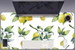 Decormat Podloga za pisalno mizo Rumene limone 90x45 cm 