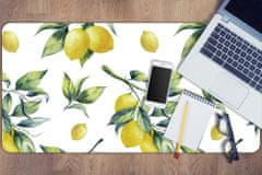 Decormat Podloga za pisalno mizo Rumene limone 90x45 cm 