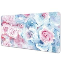 Decormat Podloga za pisalno mizo Pastel flowers 90x45 cm 