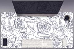 Decormat Podloga za pisalno mizo Blue roses 90x45 cm 