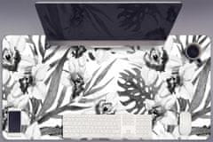 Decormat Podloga za pisalno mizo Listi in cvetje 100x50 cm 