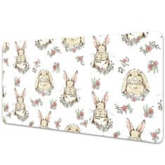 Decormat Podloga za pisalno mizo Light brown rabbits 90x45 cm 