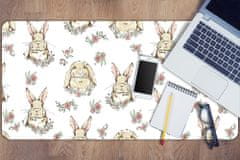 Decormat Podloga za pisalno mizo Light brown rabbits 90x45 cm 