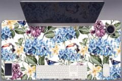 Decormat Podloga za pisalno mizo Retro flowers 100x50 cm 