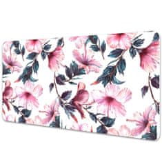 Decormat Podloga za pisalno mizo Cvetje hibiskusa 120x60 cm 