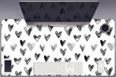 Decormat Podloga za pisalno mizo Painted hearts 90x45 cm 