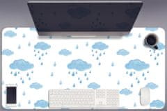 Decormat Podloga za pisalno mizo Dežni oblaki 100x50 cm 