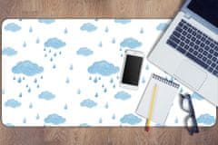 Decormat Podloga za pisalno mizo Dežni oblaki 100x50 cm 