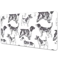 Decormat Podloga za pisalno mizo Dogs pattern 90x45 cm 