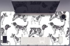 Decormat Podloga za pisalno mizo Dogs pattern 90x45 cm 