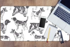 Decormat Podloga za pisalno mizo Dogs pattern 90x45 cm 