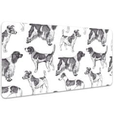 Decormat Podloga za pisalno mizo Dogs pattern 90x45 cm 