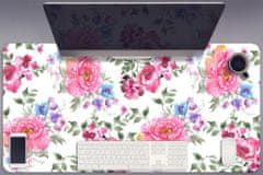 Decormat Podloga za pisalno mizo Pink flowers 90x45 cm 