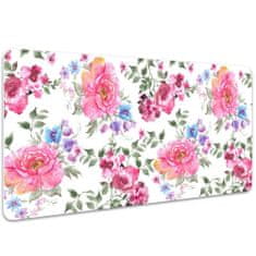 Decormat Podloga za pisalno mizo Pink flowers 90x45 cm 