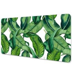 Decormat Podloga za pisalno mizo Green large leaves 90x45 cm 