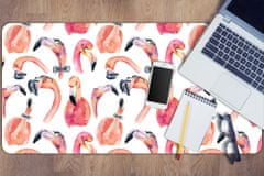 Decormat Podloga za pisalno mizo Crazy flamingos 90x45 cm 