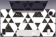 Decormat Podloga za pisalno mizo Black and white triangles 90x45 cm 