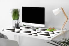 Decormat Podloga za pisalno mizo Black and white triangles 90x45 cm 