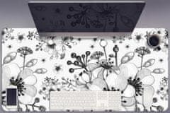 Decormat Podloga za pisalno mizo Black and white pattern 90x45 cm 