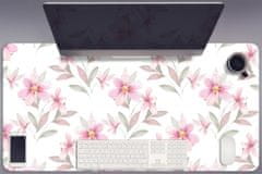 Decormat Podloga za pisalno mizo Pink flowers 90x45 cm 