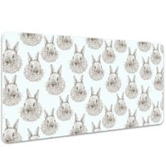 Decormat Namizna podloga Sketched rabbits 90x45 cm 