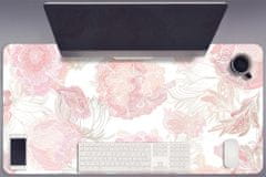 Decormat Podloga za pisalno mizo Floral pattern 90x45 cm 