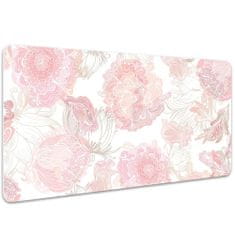 Decormat Podloga za pisalno mizo Floral pattern 90x45 cm 