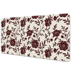 Decormat Podloga za pisalno mizo Burgundy flowers 100x50 cm 