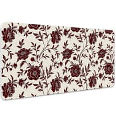 Decormat Podloga za pisalno mizo Burgundy flowers 100x50 cm 