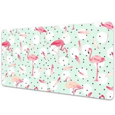 Decormat Podloga za pisalno mizo Flamingos and dots 90x45 cm 