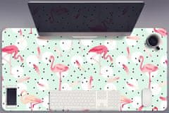 Decormat Podloga za pisalno mizo Flamingos and dots 90x45 cm 