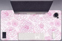 Decormat Podloga za pisalno mizo Pink flowers 90x45 cm 