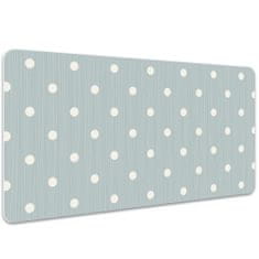 Decormat Podloga za pisalno mizo White polka dots 100x50 cm 