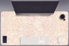 Decormat Podloga za pisalno mizo Pink peonies 100x50 cm 