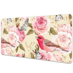 Decormat Namizna podloga Birds flowers butterflies 90x45 cm 