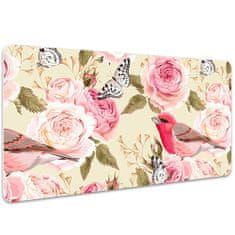 Decormat Namizna podloga Birds flowers butterflies 90x45 cm 