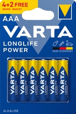 Varta baterije Longlife Power 4+2 AAA 4903121436, 4+2 kosov