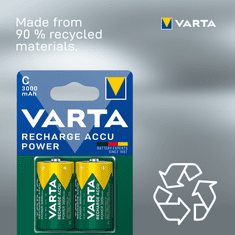 Varta polnilna baterija Power 2 C 3000 mAh R2U 56714101402, 2 kosa