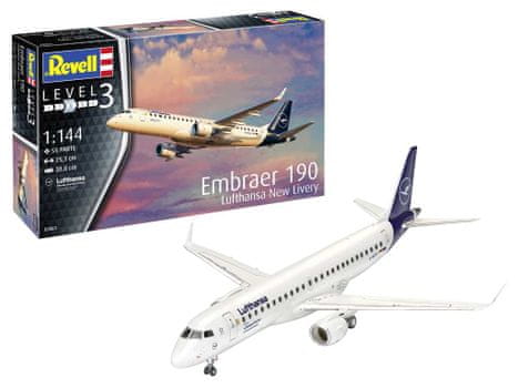  Revell Embraer 190 Lufthansa New Livery maketa, letalo, 55/1