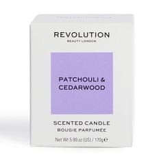 Makeup Revolution Dišeča sveča Patchouli & Cedarwood (Scented Candle) 170 g