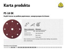 KLINGSPOR Samolepilni abrazivni disk 150mm PS18EK gr.100 GLS1 /50ks.